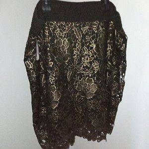 Simply Emma Gold Lace Skirt